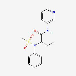 2-[(methylsulfonyl)(phenyl)amino]-N-3-pyridinylbutanamide