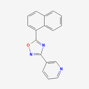 3-[5-(1-naphthyl)-1,2,4-oxadiazol-3-yl]pyridine