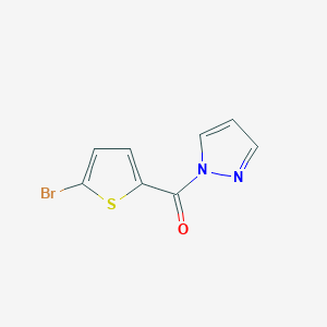 molecular formula C8H5BrN2OS B4828915 1-[(5-bromo-2-thienyl)carbonyl]-1H-pyrazole 