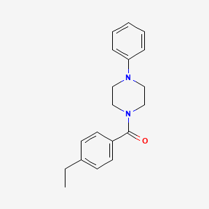 molecular formula C19H22N2O B4828929 1-(4-ethylbenzoyl)-4-phenylpiperazine 