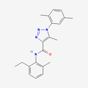 molecular formula C21H24N4O B4828964 1-(2,5-dimethylphenyl)-N-(2-ethyl-6-methylphenyl)-5-methyl-1H-1,2,3-triazole-4-carboxamide 