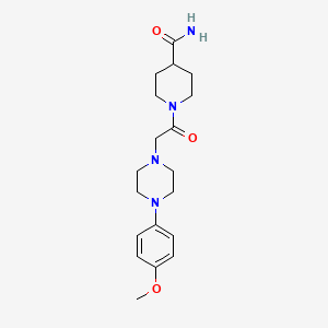 1-{2-[4-(4-Methoxyphenyl)piperazino]acetyl}-4-piperidinecarboxamide