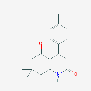 7,7-DIMETHYL-4-(4-METHYLPHENYL)-1,2,3,4,5,6,7,8-OCTAHYDROQUINOLINE-2,5-DIONE