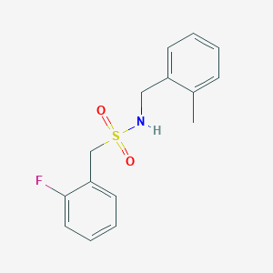 1-(2-fluorophenyl)-N-[(2-methylphenyl)methyl]methanesulfonamide