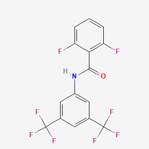 molecular formula C15H7F8NO B4829061 N-[3,5-bis(trifluoromethyl)phenyl]-2,6-difluorobenzamide 