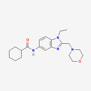 N-{1-Ethyl-2-[(morpholin-4-YL)methyl]-1H-1,3-benzodiazol-5-YL}cyclohexanecarboxamide