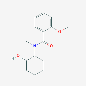 molecular formula C15H21NO3 B4829078 N-(2-hydroxycyclohexyl)-2-methoxy-N-methylbenzamide 