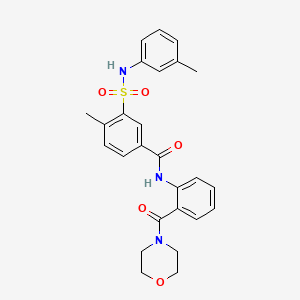 4-methyl-3-{[(3-methylphenyl)amino]sulfonyl}-N-[2-(4-morpholinylcarbonyl)phenyl]benzamide