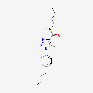 N-butyl-1-(4-butylphenyl)-5-methyl-1H-1,2,3-triazole-4-carboxamide