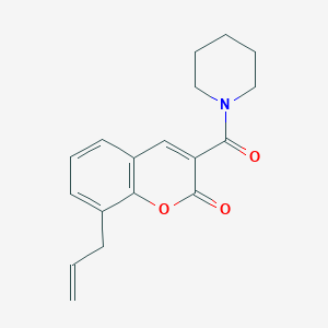 3-(Piperidine-1-carbonyl)-8-prop-2-enylchromen-2-one