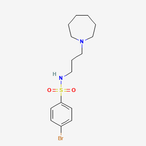 N-[3-(1-azepanyl)propyl]-4-bromobenzenesulfonamide