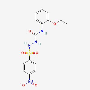 N-(2-ethoxyphenyl)-2-[(4-nitrophenyl)sulfonyl]hydrazinecarboxamide