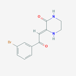 molecular formula C12H11BrN2O2 B4829298 3-[2-(3-bromophenyl)-2-oxoethylidene]-2-piperazinone 