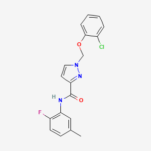 1-[(2-CHLOROPHENOXY)METHYL]-N~3~-(2-FLUORO-5-METHYLPHENYL)-1H-PYRAZOLE-3-CARBOXAMIDE