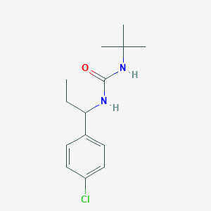 1-Tert-butyl-3-[1-(4-chlorophenyl)propyl]urea