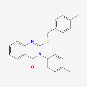 3-(4-Methylphenyl)-2-{[(4-methylphenyl)methyl]sulfanyl}-3,4-dihydroquinazolin-4-one