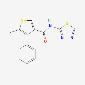 5-METHYL-4-PHENYL-N-(1,3,4-THIADIAZOL-2-YL)-3-THIOPHENECARBOXAMIDE