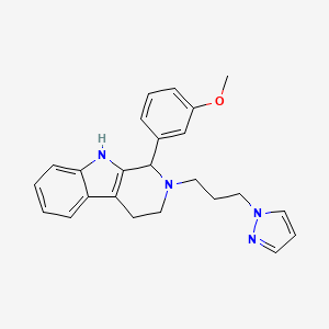 1-(3-methoxyphenyl)-2-[3-(1H-pyrazol-1-yl)propyl]-2,3,4,9-tetrahydro-1H-beta-carboline