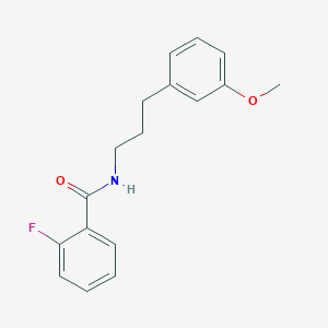 2-fluoro-N-[3-(3-methoxyphenyl)propyl]benzamide