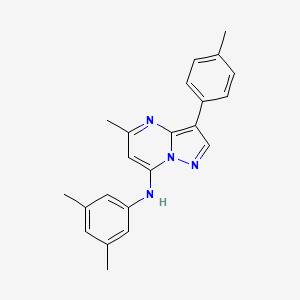 N-(3,5-dimethylphenyl)-5-methyl-3-(4-methylphenyl)pyrazolo[1,5-a]pyrimidin-7-amine