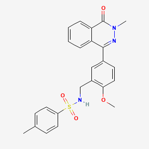 N-[2-methoxy-5-(3-methyl-4-oxo-3,4-dihydro-1-phthalazinyl)benzyl]-4-methylbenzenesulfonamide