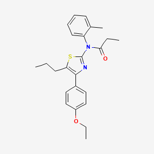 N-[4-(4-ethoxyphenyl)-5-propyl-1,3-thiazol-2-yl]-N-(2-methylphenyl)propanamide