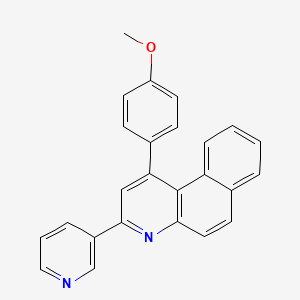 3-[1-(4-Methoxyphenyl)benzo[F]quinolin-3-YL]pyridine