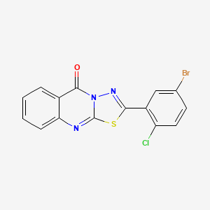 2-(5-bromo-2-chlorophenyl)-5H-[1,3,4]thiadiazolo[2,3-b]quinazolin-5-one