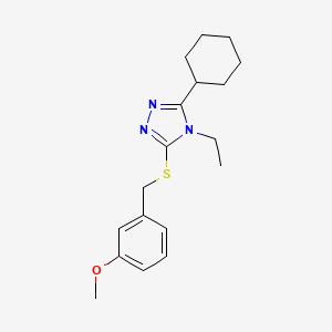 3-cyclohexyl-4-ethyl-5-[(3-methoxybenzyl)thio]-4H-1,2,4-triazole