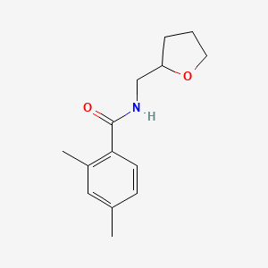 molecular formula C14H19NO2 B4829562 2,4-dimethyl-N-(oxolan-2-ylmethyl)benzamide 