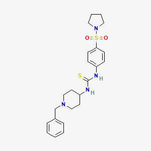 N-(1-benzyl-4-piperidinyl)-N'-[4-(1-pyrrolidinylsulfonyl)phenyl]thiourea