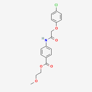 2-methoxyethyl 4-{[(4-chlorophenoxy)acetyl]amino}benzoate