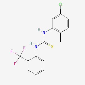 N-(5-chloro-2-methylphenyl)-N'-[2-(trifluoromethyl)phenyl]thiourea