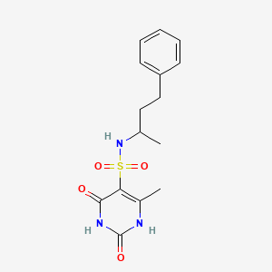 2-HYDROXY-4-METHYL-6-OXO-N-(4-PHENYLBUTAN-2-YL)-1,6-DIHYDROPYRIMIDINE-5-SULFONAMIDE