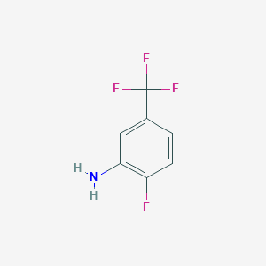 molecular formula C7H5F4N B048297 2-氟-5-(三氟甲基)苯胺 CAS No. 535-52-4