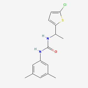 1-[1-(5-Chlorothiophen-2-yl)ethyl]-3-(3,5-dimethylphenyl)urea