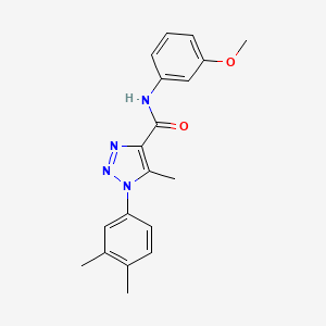 1-(3,4-dimethylphenyl)-N-(3-methoxyphenyl)-5-methyl-1H-1,2,3-triazole-4-carboxamide