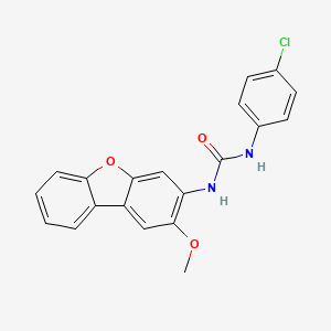 N-(4-chlorophenyl)-N'-(2-methoxydibenzo[b,d]furan-3-yl)urea