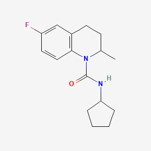 N-cyclopentyl-6-fluoro-2-methyl-3,4-dihydroquinoline-1(2H)-carboxamide