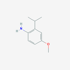 molecular formula C10H15NO B048298 2-Isopropyl-4-methoxyaniline CAS No. 114650-46-3