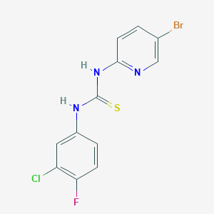 1-(5-Bromopyridin-2-yl)-3-(3-chloro-4-fluorophenyl)thiourea