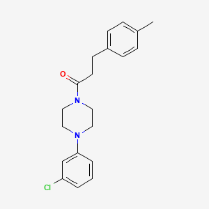 1-(3-chlorophenyl)-4-[3-(4-methylphenyl)propanoyl]piperazine