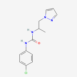 N-(4-chlorophenyl)-N'-[1-methyl-2-(1H-pyrazol-1-yl)ethyl]urea