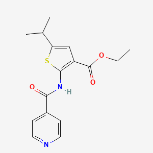 ethyl 2-(isonicotinoylamino)-5-isopropyl-3-thiophenecarboxylate