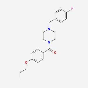 [4-(4-FLUOROBENZYL)PIPERAZINO](4-PROPOXYPHENYL)METHANONE