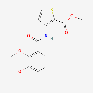 molecular formula C15H15NO5S B4829868 methyl 3-[(2,3-dimethoxybenzoyl)amino]-2-thiophenecarboxylate 