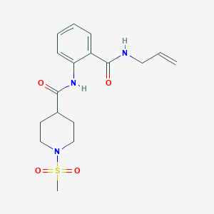 1-METHANESULFONYL-N-{2-[(PROP-2-EN-1-YL)CARBAMOYL]PHENYL}PIPERIDINE-4-CARBOXAMIDE