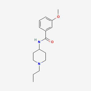 3-methoxy-N-(1-propylpiperidin-4-yl)benzamide