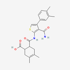 6-({[3-(aminocarbonyl)-4-(3,4-dimethylphenyl)-2-thienyl]amino}carbonyl)-3,4-dimethyl-3-cyclohexene-1-carboxylic acid