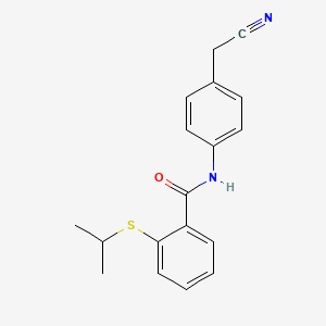 N-[4-(cyanomethyl)phenyl]-2-(isopropylthio)benzamide